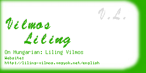 vilmos liling business card